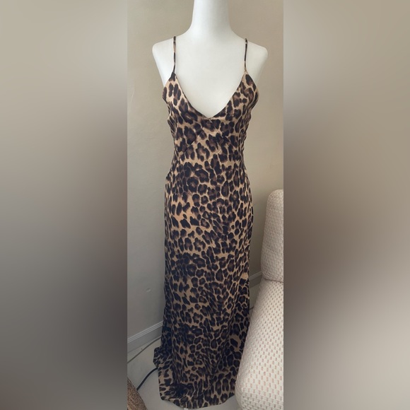 knee length dresses for ladies Jordy Slip Dress: Leopard SM / Leopard main image 0
